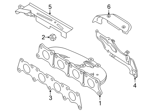 2000 Audi TT Quattro Exhaust Manifold Diagram 1