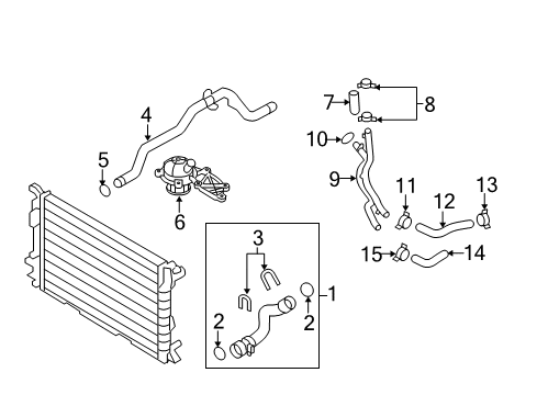 2015 Audi S4 Hoses, Lines & Pipes