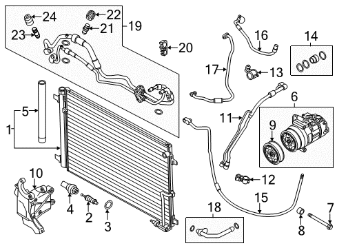 2015 Audi A8 Quattro Switches & Sensors Diagram 1