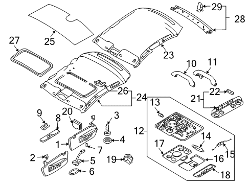 2004 Audi S4 Interior Trim - Roof