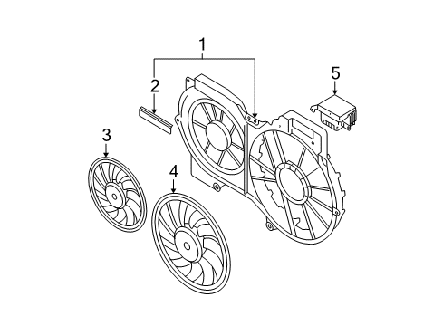 2006 Audi A4 Quattro Cooling System, Radiator, Water Pump, Cooling Fan Diagram 3