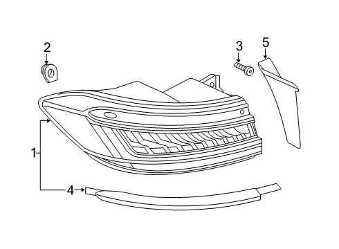 2020 Audi A8 Quattro Tail Lamps