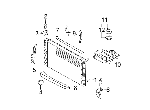 2006 Audi A4 Quattro Radiator & Components