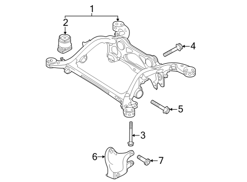 2024 Audi Q8 e-tron Suspension Mounting - Rear