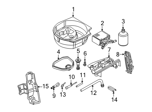 2006 Audi A6 Quattro Jack & Components Diagram 2