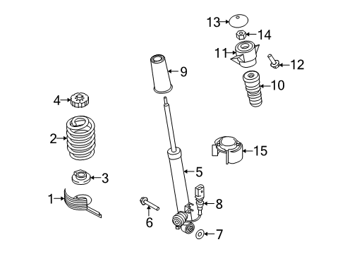 2010 Audi S5 Shocks & Components - Rear