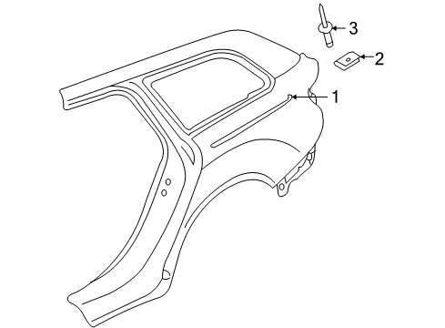 2006 Audi A6 Quattro Exterior Trim - Quarter Panel