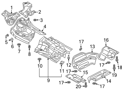 2022 Audi A6 allroad Heat Shields