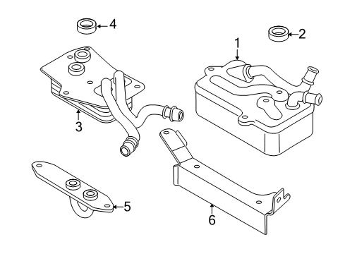 2008 Audi S8 Trans Oil Cooler