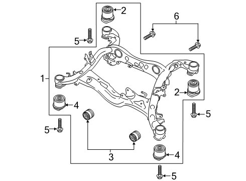 2023 Audi A7 Sportback Suspension Mounting - Rear