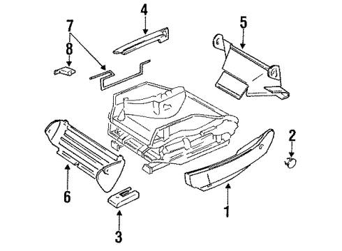 1994 Audi 90 Quattro Seat Components