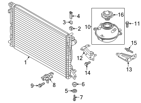 2018 Audi Q5 Radiator & Components