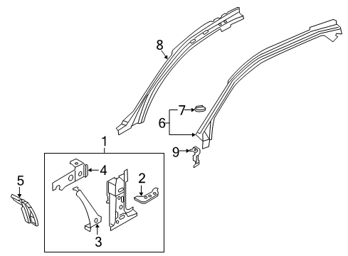 2018 Audi RS7 Hinge Pillar