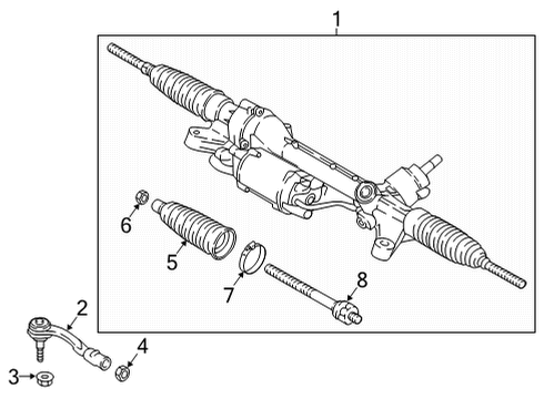 2024 Audi RS5 Steering Gear & Linkage