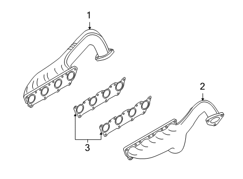 2007 Audi RS4 Exhaust Manifold