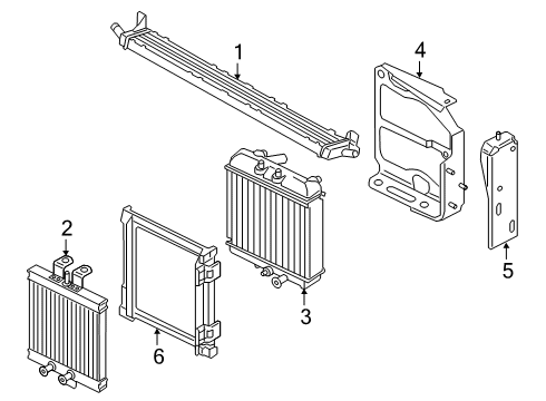 2019 Audi RS5 Sportback Radiator & Components