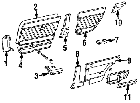 1986 Audi 4000 Quattro Interior Trim