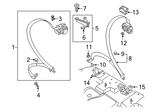 2022 Audi e-tron Quattro Seat Belt