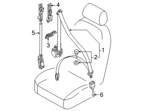 2015 Audi S8 Seat Belt