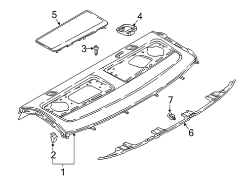 2022 Audi RS5 Interior Trim - Rear Body