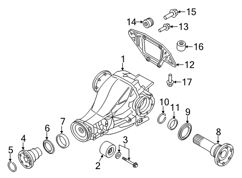 2011 Audi Q5 Axle & Differential - Rear