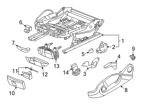 2010 Audi TTS Quattro Tracks & Components Diagram 2