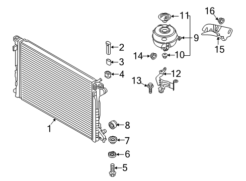 2023 Audi A7 Sportback Radiator & Components