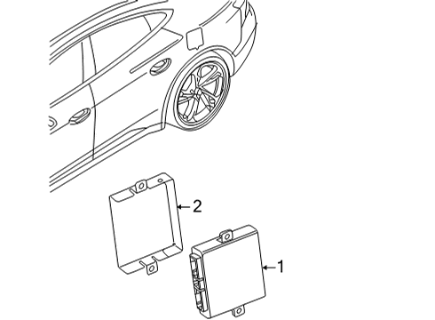 2024 Audi e-tron GT Electrical Components Diagram 7