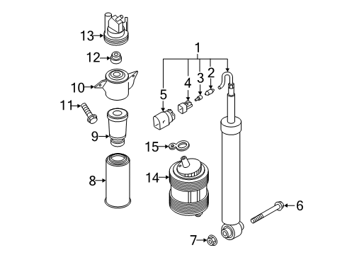 2022 Audi e-tron Quattro Shocks & Components - Rear