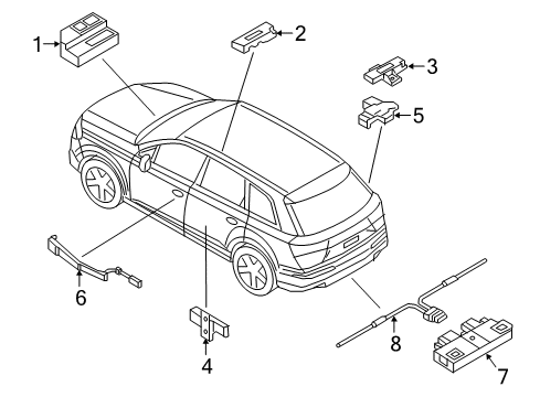 2023 Audi Q7 Keyless Entry Components