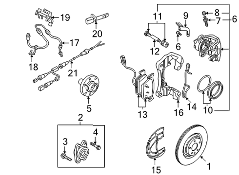 2022 Audi A5 Sportback Anti-Lock Brakes Diagram 2