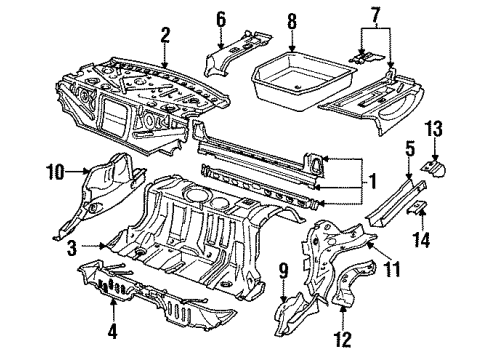 1992 Audi V8 Quattro Rear Body & Floor