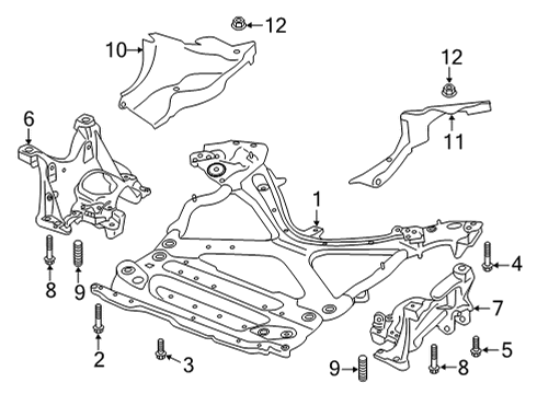 2022 Audi A6 allroad Suspension Mounting - Front