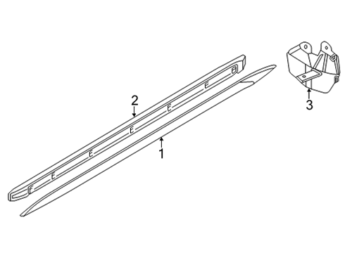 2024 Audi A3 Exterior Trim - Pillars