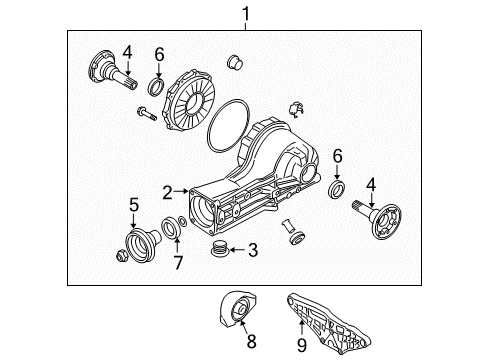 2007 Audi S4 Axle & Differential - Rear