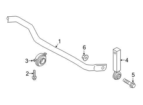 2019 Audi A7 Sportback Rear Suspension, Control Arm Diagram 3