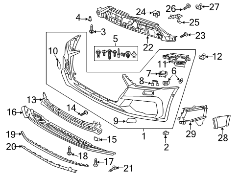 2023 Audi A7 Sportback Bumper & Components - Front