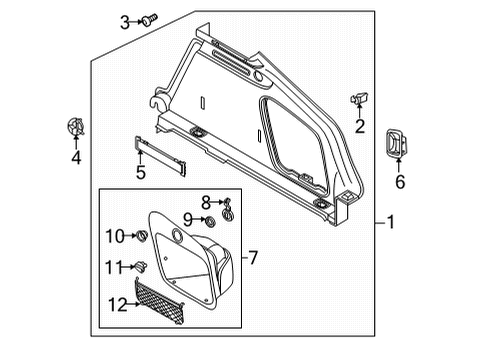 2022 Audi RS5 Sportback Trunk Trim