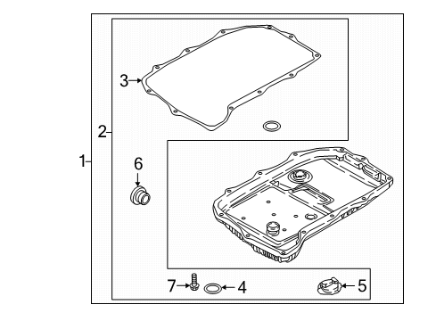 2020 Audi S5 Transaxle Parts Diagram 1