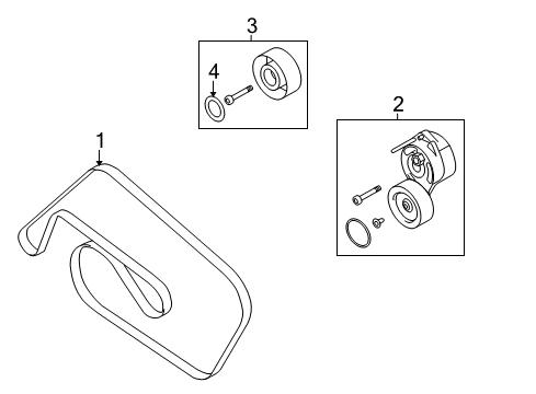 2009 Audi A4 Quattro Belts & Pulleys