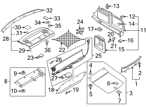 2011 Audi S6 Interior Trim - Rear Body