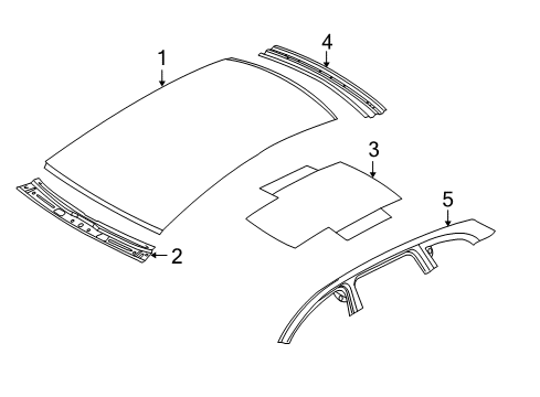 2011 Audi Q5 Roof & Components Diagram 2