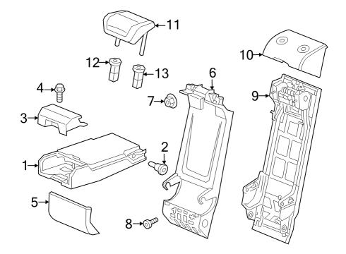 2024 Audi Q8 e-tron Rear Seat Diagram 1