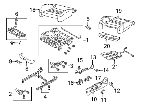 2018 Audi A3 Lumbar Control Seats Diagram 1