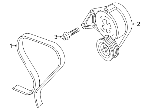 2004 Audi TT Quattro Belts & Pulleys