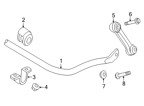 2017 Audi A4 allroad Stabilizer Bar & Components - Front