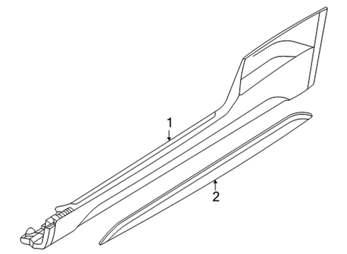 2022 Audi RS5 Exterior Trim - Pillars