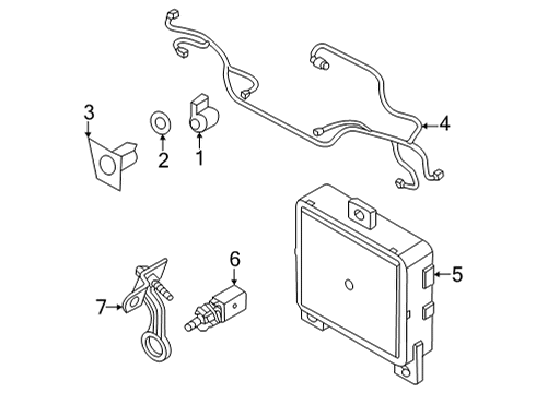 2024 Audi S3 Electrical Components - Front Bumper