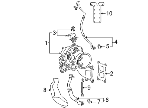 2024 Audi A3 Turbocharger & Components