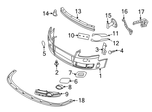 2009 Audi S4 Front Bumper